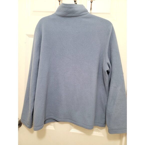 Croft & Barrow Snowy Winter Wonderland Embroidered Fleece Jacket Snowman & Polar - Picture 3 of 12